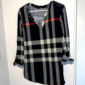Plaid Tunic